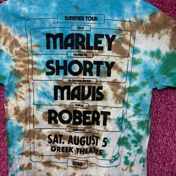 Ziggy Marley 2023 Summer Tour at the Greek Reggae Tie Dye Small - Picture 4 of 5